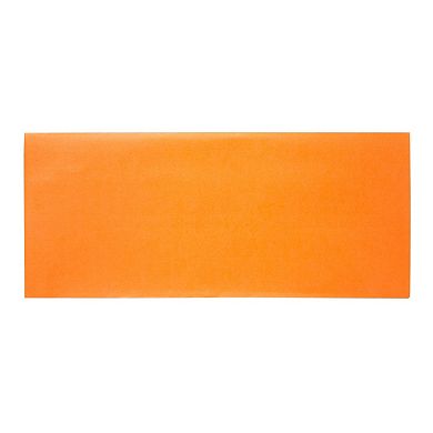 50 Pack Orange Metallic #10 Self Adhesive Envelopes, Square Flap  4 1/8 X 9 1/2"