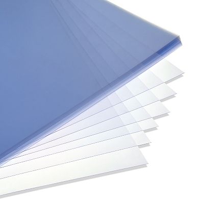 100 Pack Clear Presentation Covers for Binding, Letter Size 10 Mil Plastic Sheets for Reports, Presentations, Awards, Books (8.5 x 11 In)