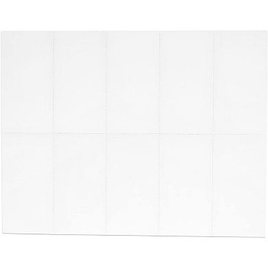 100 Sheets Blank Perforated Paper - 1000 White Card Stock for Laser Printers