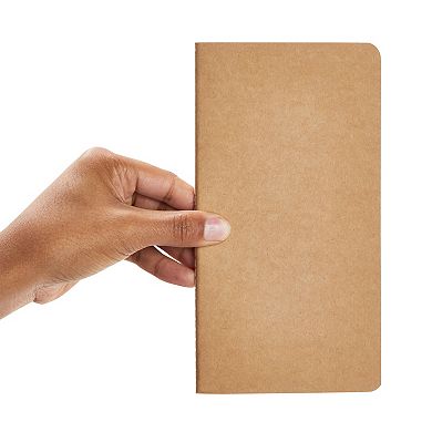 48 Pack Lined Kraft Paper Notebooks Bulk Set, Travel Journal Pack with 80 Pages for Students, Travelers, Kids, Office Supplies (4‎ x 8 In)