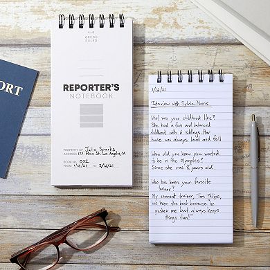 12 Pack Reporters Notebook, Spiral Note Pad for Journalist, 70 Sheets, 4x8 in