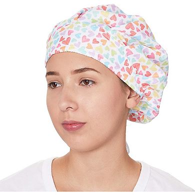 Bouffant Scrub Hats for Women, Nurses, Surgical Techs (12 x 7 in, 2 Pack)