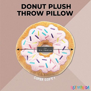 Donut Plush, Novelty Throw Pillow (13 Inches)