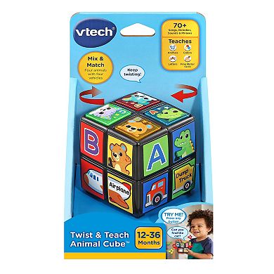 VTech Twist & Teach Animal Cube Retro Combination Puzzle Toy