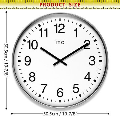 Infinity Instruments 19.375-in. Round Wall Clock