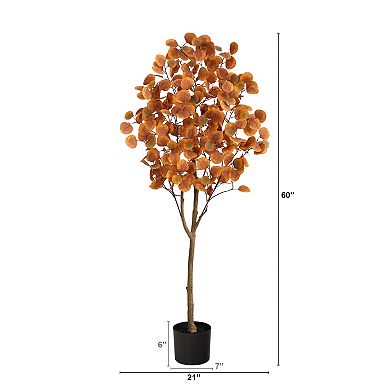 nearly natural 6-ft. Autumn Eucalyptus Artificial Tree