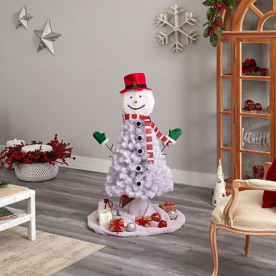 nearly natural 4-ft. Snowman Artificial Christmas Tree 