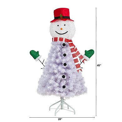 nearly natural 4-ft. Snowman Artificial Christmas Tree 