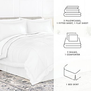 Urban Loft's 8pc Super Soft Bed-in-a-bag Essential Bedroom Set