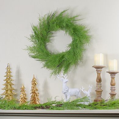 Northlight Brown & Green Cedar Christmas Wreath