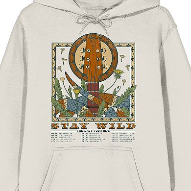 Men's Stay Wild The Last Tour Snake And Guitar Vintage Graphic Hoodie