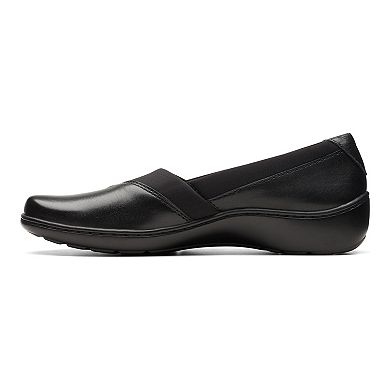 Clarks® Cora Charm Women's Leather Slip-On Shoes