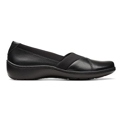 Clarks® Cora Charm Women's Leather Slip-On Shoes