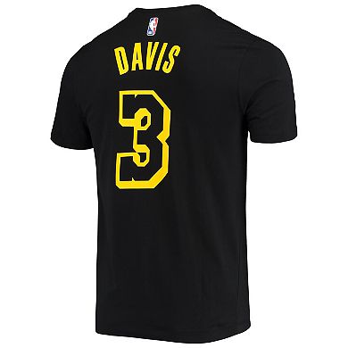 Men's Nike Anthony Davis Black Los Angeles Lakers Name & Number Mamba T-Shirt