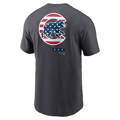 Men's Nike Anthracite Chicago Cubs Americana T-Shirt