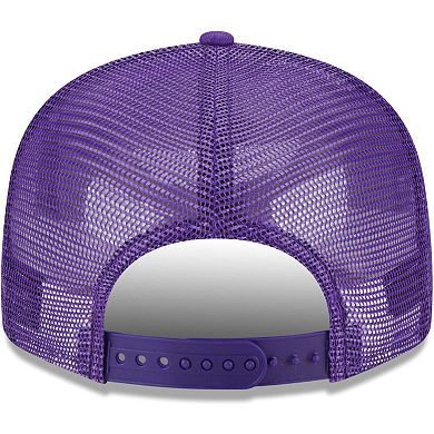 Men's New Era  Purple Los Angeles Lakers Bold Laurels 9FIFTY Snapback Hat