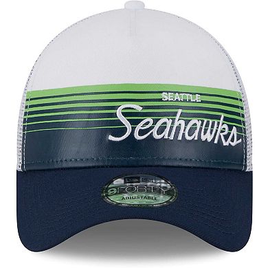 Men's New Era Navy Seattle Seahawks Horizon 9FORTY Snapback Hat