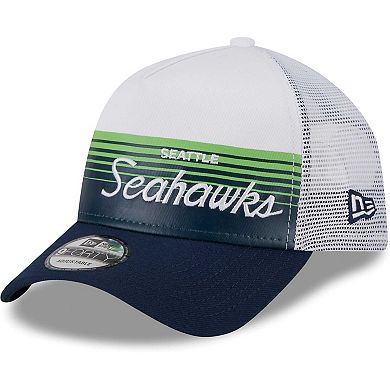 Men's New Era Navy Seattle Seahawks Horizon 9FORTY Snapback Hat