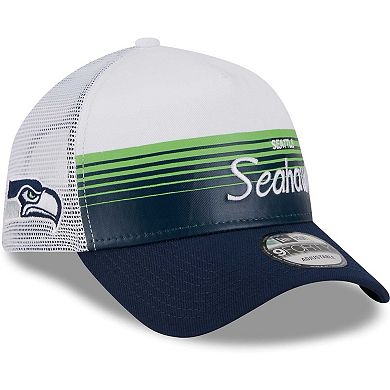 Men's New Era Navy Seattle Seahawks Horizon 9FORTY Snapback Hat