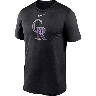 Men's Nike Black Colorado Rockies Big & Tall Logo Legend Performance T-Shirt