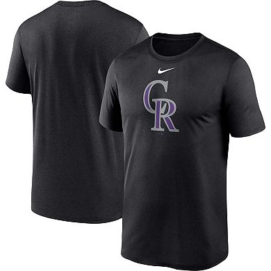 Men's Nike Black Colorado Rockies Big & Tall Logo Legend Performance T-Shirt