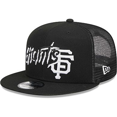 Men's New Era Black San Francisco Giants Street Trucker 9FIFTY Snapback Hat