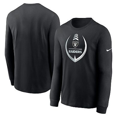Men's Nike Black Las Vegas Raiders Icon Legend Long Sleeve Performance T-Shirt