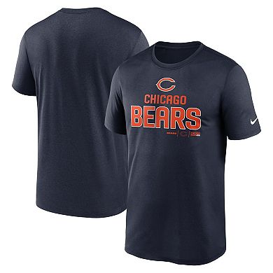 Men's Nike Navy Chicago Bears Legend Community Performance T-Shirt