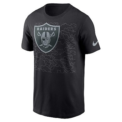 Men's Nike Black Las Vegas Raiders RFLCTV T-Shirt