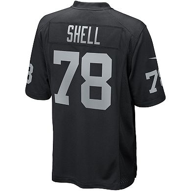 Men's Nike Art Shell Black Las Vegas Raiders Game Retired Player Jersey