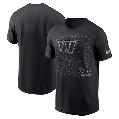 Men's Nike Black Washington Commanders RFLCTV T-Shirt