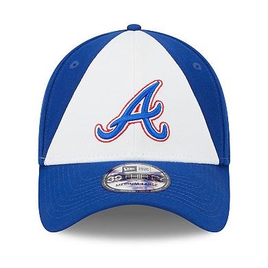 Men's New Era White/Royal Atlanta Braves 2023 City Connect 39THIRTY Flex Fit Hat