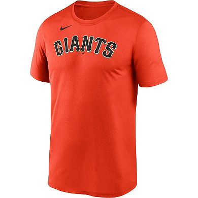 Men's Nike Orange San Francisco Giants Wordmark Legend Performance Big & Tall T-Shirt