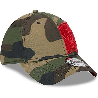 Men's New Era Camo Tampa Bay Buccaneers  Punched Out 39THIRTY Flex Hat