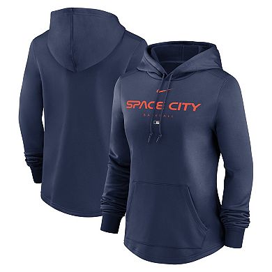 Women's Nike  Navy Houston Astros City Connect Pregame Performance Pullover Hoodie