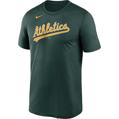 Men's Nike Green Oakland Athletics Wordmark Legend Performance Big & Tall T-Shirt