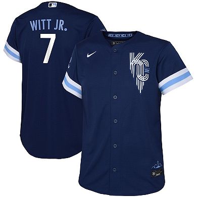 Toddler Nike Bobby Witt Jr. Navy Kansas City Royals 2022 City Connect Replica Player Jersey