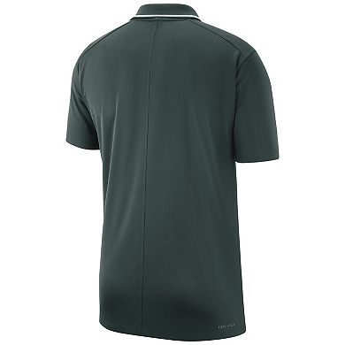 Men's Nike Green Michigan State Spartans Coaches Performance Polo