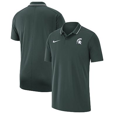 Men's Nike Green Michigan State Spartans Coaches Performance Polo