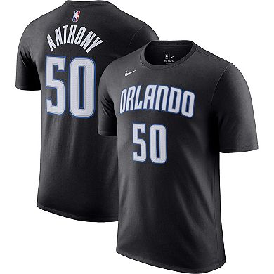 Men's Nike Cole Anthony Black Orlando Magic Icon 2022/23 Name & Number T-Shirt