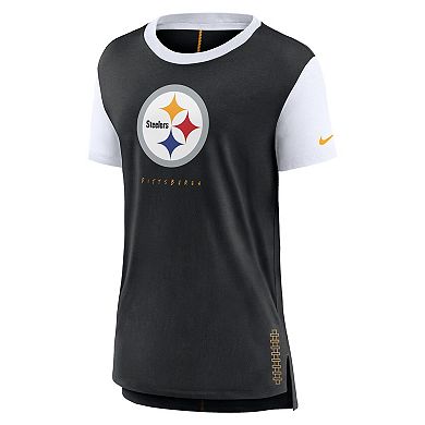 Women's Nike Black Pittsburgh Steelers Team T-Shirt