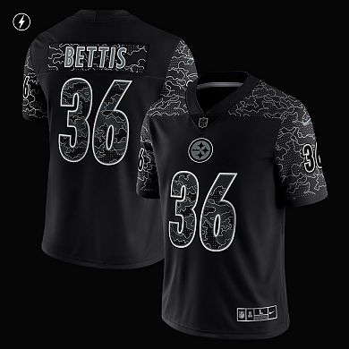 Men's Nike Jerome Bettis Black Pittsburgh Steelers Retired Player RFLCTV Limited Jersey