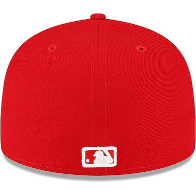 Men's New Era Red Los Angeles Dodgers Sidepatch 59FIFTY Fitted Hat