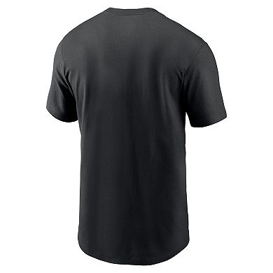 Men's Nike Black Atlanta Braves Camo Logo T-Shirt