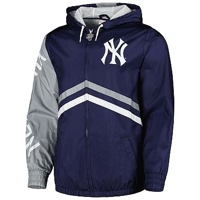 Men's Mitchell & Ness  Navy New York Yankees Undeniable Full-Zip Hoodie Windbreaker Jacket