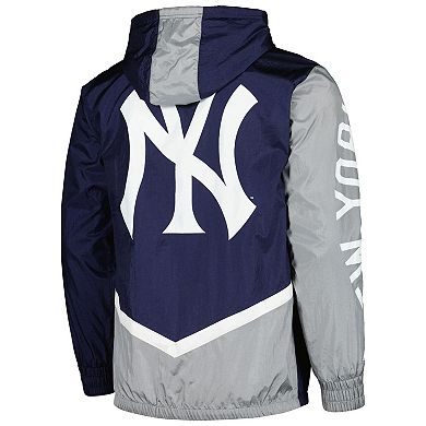 Men's Mitchell & Ness  Navy New York Yankees Undeniable Full-Zip Hoodie Windbreaker Jacket