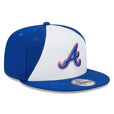 Men's New Era White/Royal Atlanta Braves 2023 City Connect 9FIFTY Snapback Adjustable Hat