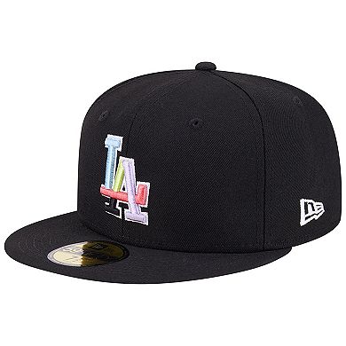 Men's New Era Black Los Angeles Dodgers Multi-Color Pack 59FIFTY Fitted Hat