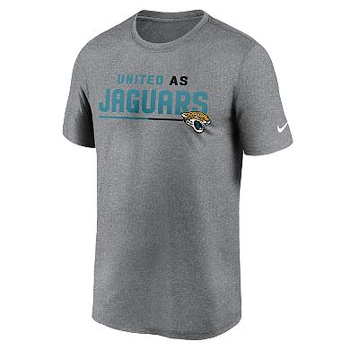 Men's Nike Heather Gray Jacksonville Jaguars Legend Team Shoutout Performance T-Shirt