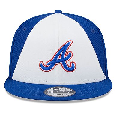 Youth New Era White/Royal Atlanta Braves 2023 City Connect 9FIFTY Snapback Adjustable Hat